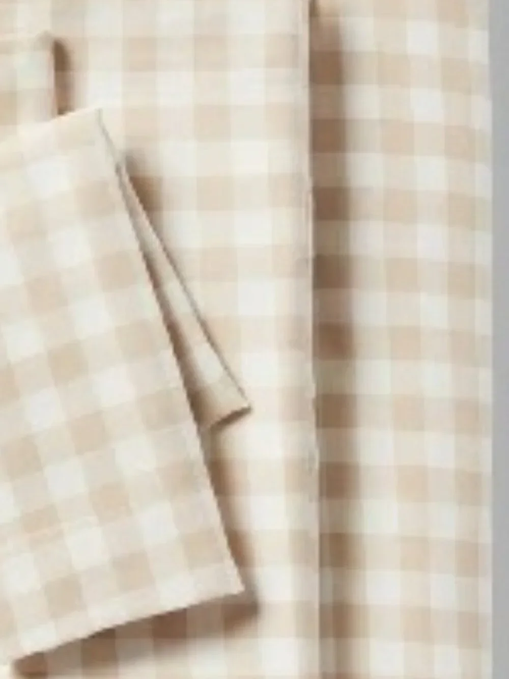 Room Essentials Microfiber Twin Sheet Set Tan Plaid - NEW NWT